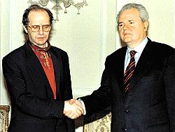 Ibrahim Rugova i Slobodan Milosevi